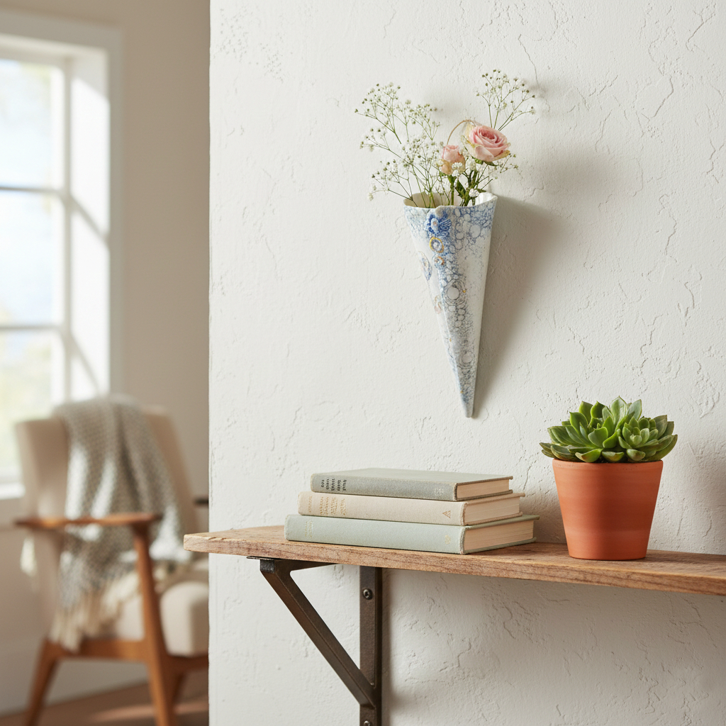 Porcelain Cone Bud Vase